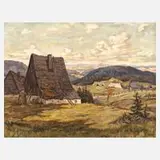 H. Stein, Osterzgebirgische Landschaft, Öl auf Leinwand