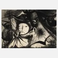 Hermann Naumann, "Die Versuchung des heiligen...", 1965, Zeichnung