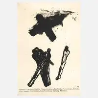 Michael Morgner, Originalgrafisches Plakat, Siebdruck auf Bütten
