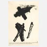 Michael Morgner, Originalgrafisches Plakat, Siebdruck auf Bütten