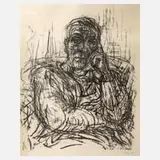 Max Uhlig, "Frauenbildnis mit aufgestützter Hand"