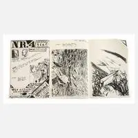 Alternatives Kunstschaffen, Graphisches Faltblatt, Lithographie