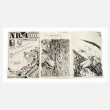 Alternatives Kunstschaffen, Graphisches Faltblatt, Lithographie
