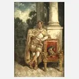 Friedrich Kaiser, Bildnis eines römischen Kaisers, Öl auf Leinwand