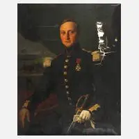 Belgisches Offiziersportrait by Albert Roberti, 1837, Öl auf Leinwand, sold Mar 2025