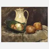 Hugo Bouchery, Stillleben mit Zwiebeln, 1928, Öl auf Leinwand