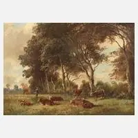 Klein, Bukolische Landschaft, Öl auf Leinwand