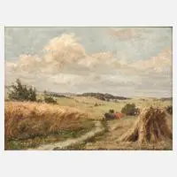 Willy Benz-Baenitz, Spätsommerliche Landschaft, Öl auf Leinwand
