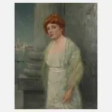 Hans Schadow, Bildnis der Martha Wiesendanger, Öl auf Leinwand und Keilrahmen