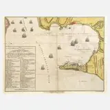Johann Christian Berndt, Plan von Gibraltar, Kupferstich