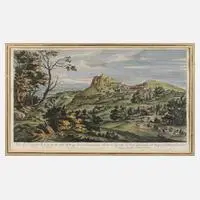 Bergige Landschaft by Adriaen Frans Boudewyns, Radierung, sold Mar 2025
