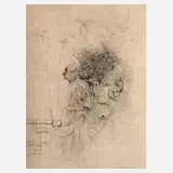 Hans Bellmer, "La Danseuse", Radierung mit partieller Weißhöhung auf bräunlichem Bütten