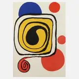 Alexander Calder, Farbkomposition, Farbserigraphie auf leichtem Karton