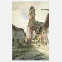 Ansicht Mittenwald by Wilhelm Geissler, 1917, Mischtechnik, sold Mar 2025
