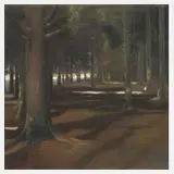 Ferdinand Brauer, Waldinneres, Pastelle