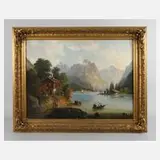 Max Gläser, "Am Traunsee", Öl auf Leinwand