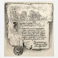 Hermann Vogel, Buchillustration "Der graue Stein", 1900, Zeichnung