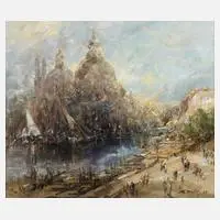 Manfred Feiler, Santa Maria della Salute, Öl auf Leinwand