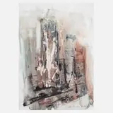 Manfred Feiler, In der Großstadt, Acryl und Aquarell