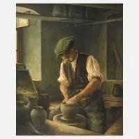 F. W. Martin Wolff, "Der Töpfer", Öl auf Leinwand