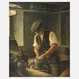F. W. Martin Wolff, "Der Töpfer", Öl auf Leinwand