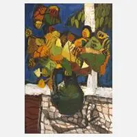 Fritz Keller, "Herbstlaub", 1965, Öl auf Hartfaserplatte