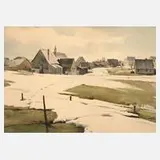 Alfred Tröger, "Sonnenflecken", Aquarell auf leichtem Karton