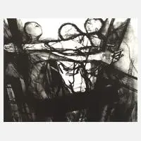 Gregor-Torsten Kozik, "Umarmung", Lithographie auf Bütten