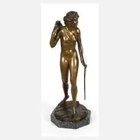 Lilli Wislicenus, große Diana als Akt, Bronze