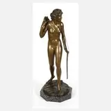Lilli Wislicenus, große Diana als Akt, Bronze