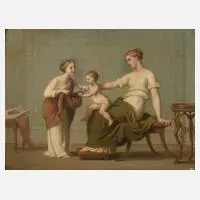 Pierre Eugène Jules Maison, Klassizistische Szene, 1858, Öl auf Platte