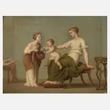 Pierre Eugène Jules Maison, Klassizistische Szene, 1858, Öl auf Platte