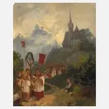 Josef Navrátil, Prozession in den Alpen