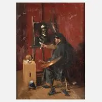 Adolf Wolf-Rotenhan, »Der Melancholiker«, Öl auf Karton