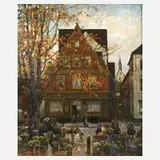 Otto Amtsberg, »Aus Alt-Emden«, Öl auf Leinwand