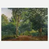 Edy Gomes Carôllo, »Waldgarten«, Öl auf Leinwand