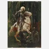 Anton Graff, Der Heilige Georg im Kampf mit dem Drachen, Öl auf Holz