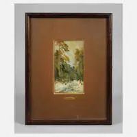 Konstantin Korovin, Verschneite Waldlichtung, 1920, Öl über Graphit auf Pappe