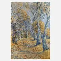 Max Oehler, »Alle im Herbst«, 1916, Öl auf Leinwand