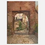 Heinrich Pützhofen-Esters, Kölner Gasse, Öl auf Leinwand