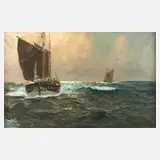 Karl Rohwedder-Ruge, Auf hoher See, Öl auf Leinwand
