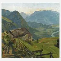 Erwin Steiner, »Über dem Rheintal«, 1929, Öl auf Leinwand