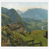 Erwin Steiner, »Über dem Rheintal«, 1929, Öl auf Leinwand