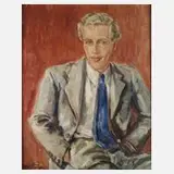 Christiansen, Expressives Herrenportrait, Öl auf Leinwand