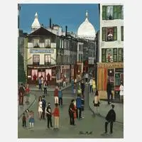 Petra Moll, Paris Montmartre, Öl auf Leinwand