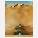 Wather Piesch, »Landschaft in Jugoslawien«, Öl auf Leinwand