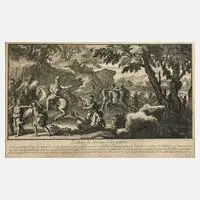 François Chauveau, Cordus opfert sich für Athen, Kupferstich