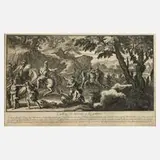 François Chauveau, Cordus opfert sich für Athen, Kupferstich