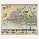 Homanns Erben, Kupferstichkarte Hamburg, Kupferstich