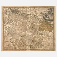 Karte Nordwestdeutschland by Christoph Weigel, Kupferstich, sold Feb 2025
